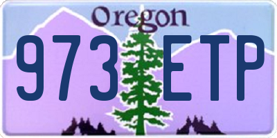 OR license plate 973ETP