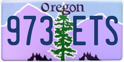 OR license plate 973ETS
