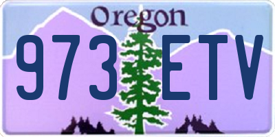 OR license plate 973ETV