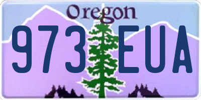 OR license plate 973EUA