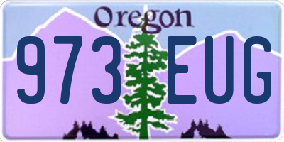 OR license plate 973EUG