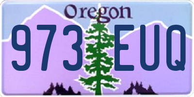 OR license plate 973EUQ