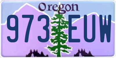 OR license plate 973EUW
