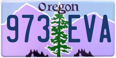 OR license plate 973EVA