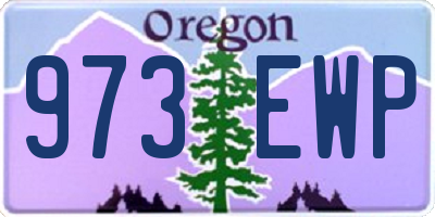 OR license plate 973EWP