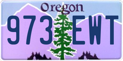 OR license plate 973EWT