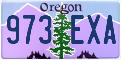 OR license plate 973EXA