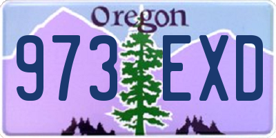 OR license plate 973EXD