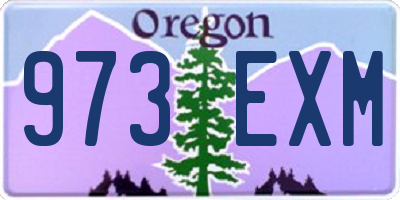 OR license plate 973EXM