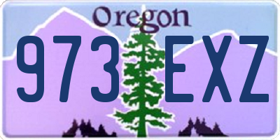 OR license plate 973EXZ
