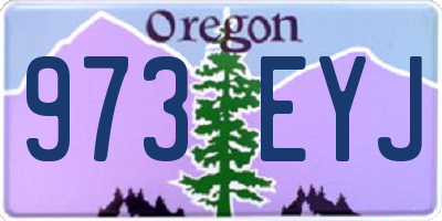 OR license plate 973EYJ