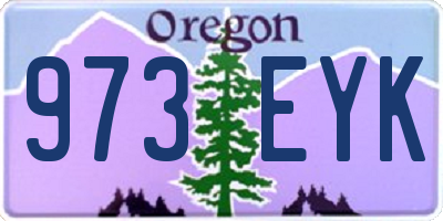 OR license plate 973EYK