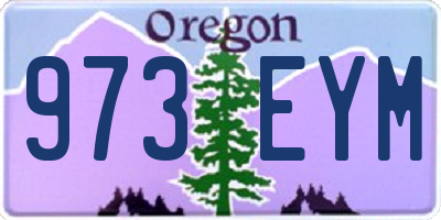 OR license plate 973EYM