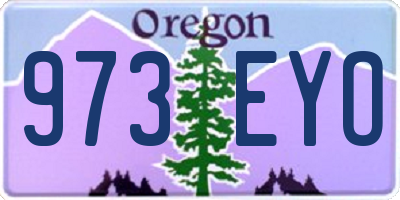 OR license plate 973EYO