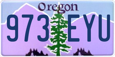 OR license plate 973EYU