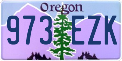 OR license plate 973EZK