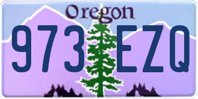 OR license plate 973EZQ
