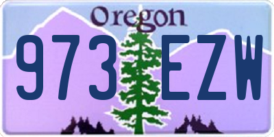 OR license plate 973EZW