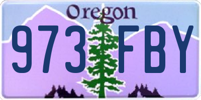 OR license plate 973FBY
