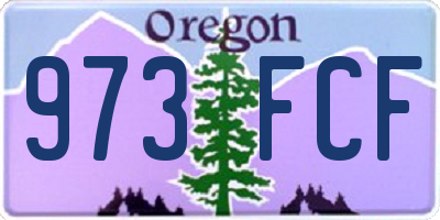 OR license plate 973FCF