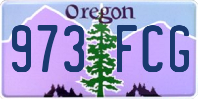 OR license plate 973FCG