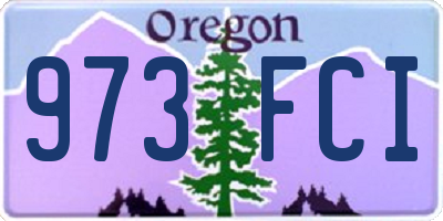 OR license plate 973FCI