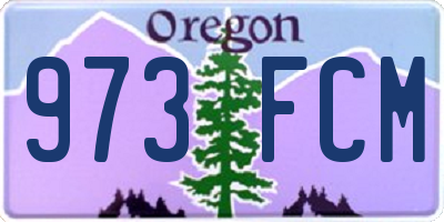 OR license plate 973FCM
