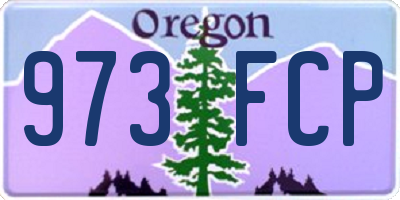 OR license plate 973FCP