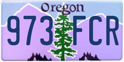 OR license plate 973FCR