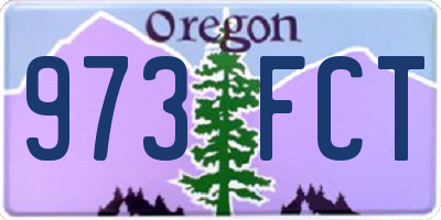 OR license plate 973FCT