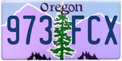 OR license plate 973FCX