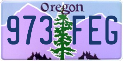 OR license plate 973FEG