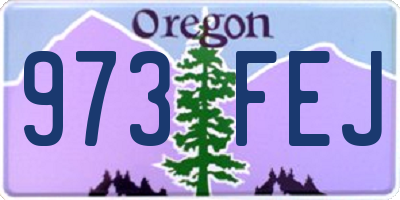 OR license plate 973FEJ