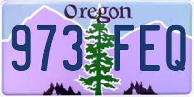 OR license plate 973FEQ