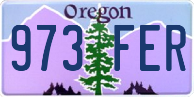 OR license plate 973FER