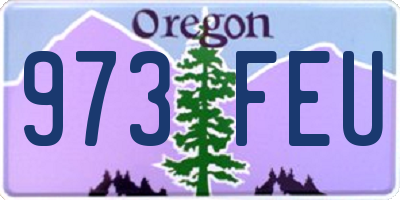 OR license plate 973FEU