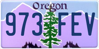 OR license plate 973FEV