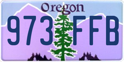 OR license plate 973FFB