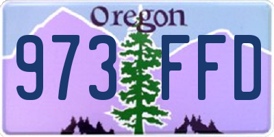 OR license plate 973FFD