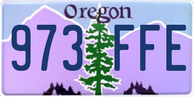 OR license plate 973FFE