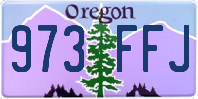 OR license plate 973FFJ