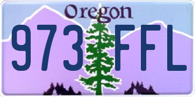 OR license plate 973FFL