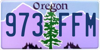 OR license plate 973FFM
