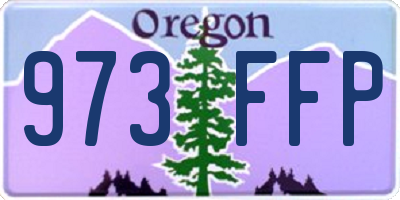 OR license plate 973FFP