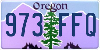OR license plate 973FFQ