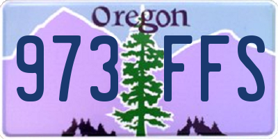 OR license plate 973FFS