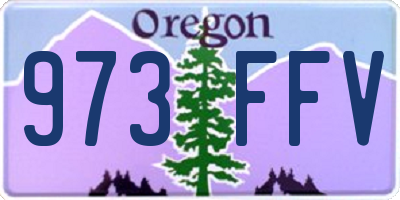 OR license plate 973FFV