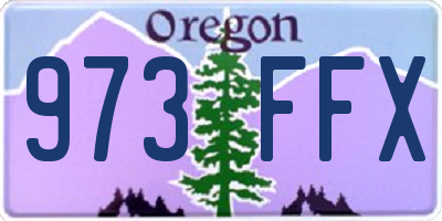 OR license plate 973FFX