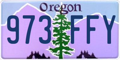 OR license plate 973FFY