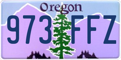 OR license plate 973FFZ